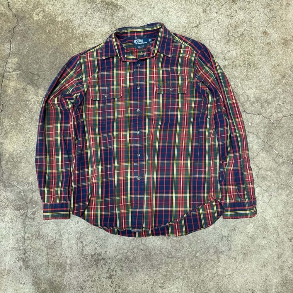 Polo Ralph Lauren Whitfield Classic Fit Shirt Size L Plaid vintage